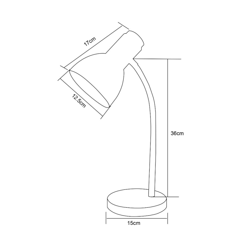 Zuma Line - Lampa stołowa 1xE27/40W/230V czarna/dąb