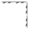 Zuma Line - Stylowa oprawa punktowa do systemu szynowego 8xGU10/35W/230V, czarna