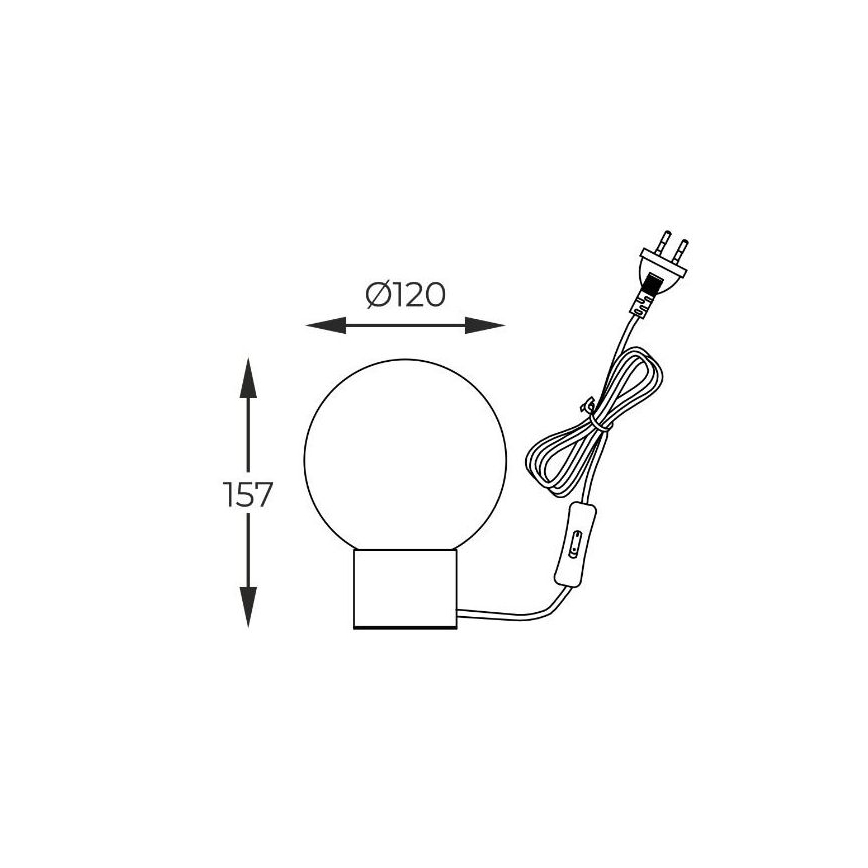 Zuma Line - Lampa stołowa 1xG9/4W/230V czarny/złoty