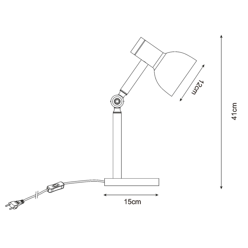 Zuma Line - Lampa stołowa 1xE14/40W/230V biały