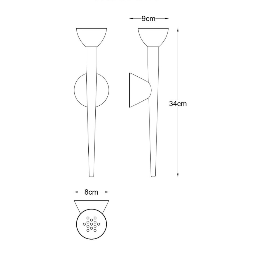 Zuma Line - Kinkiet LED/5W/230V złoty
