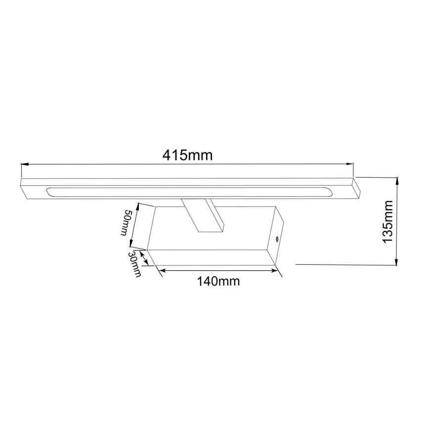 Zuma Line - LED Łazienkowe oświetlenie lustra LED/12W/230V 41 cm IP44 złote