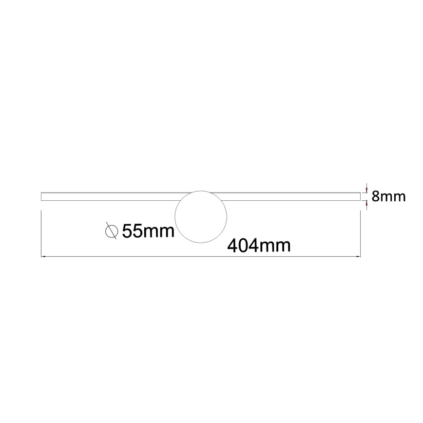 Zuma Line - LED Łazienkowe oświetlenie lustra LED/6W/230V 40 cm IP44 czarne