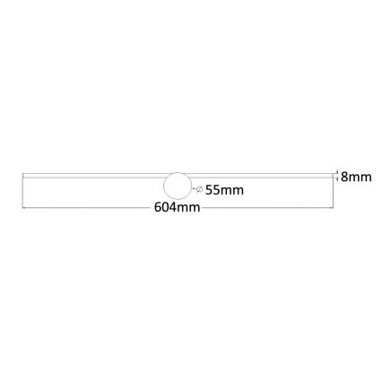 Zuma Line - LED Łazienkowe oświetlenie lustra LED/8W/230V 60 cm IP44 złote