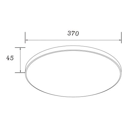 Zuma Line - Lampa sufitowa LED VERI LED/32W/230V, średnica 37 cm, złota