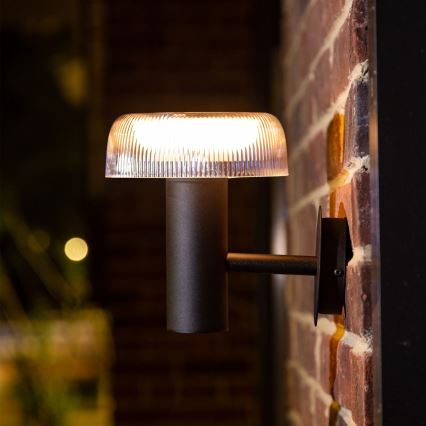 Zuma Line - LED Kinkiet solarny LED/2,5W/2000 mAh IP44 czarny