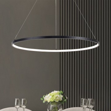 Zuma Line - Żyrandol LED na lince LED/36W/230V 3000/4000/6000K śr. 80 cm czarny