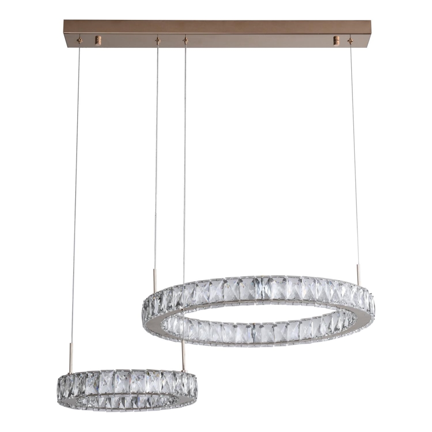 Zuma Line - Żyrandol LED na lince LED/36W/230V różowe złoto