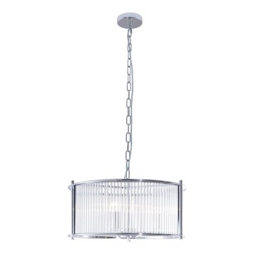 Zuma Line - Żyrandol na łańcuchu 3xE27/40W/230V chrom błyszczący