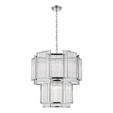 Zuma Line - Żyrandol na łańcuchu 8xE14/60W/230V chrom błyszczący