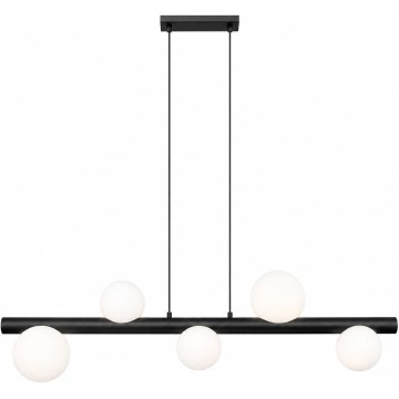 Zuma Line - Żyrandol na linkach 5xG9/33W/230V czarny