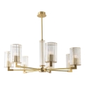Zuma Line - Żyrandol na pręcie 7xE14/7W/230V złoty
