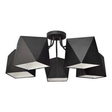 Żyrandol ADAMANT 5xE27/15W/230V czarny