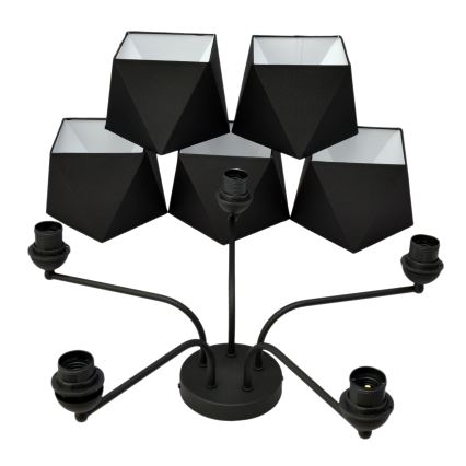 Żyrandol ADAMANT 5xE27/15W/230V czarny
