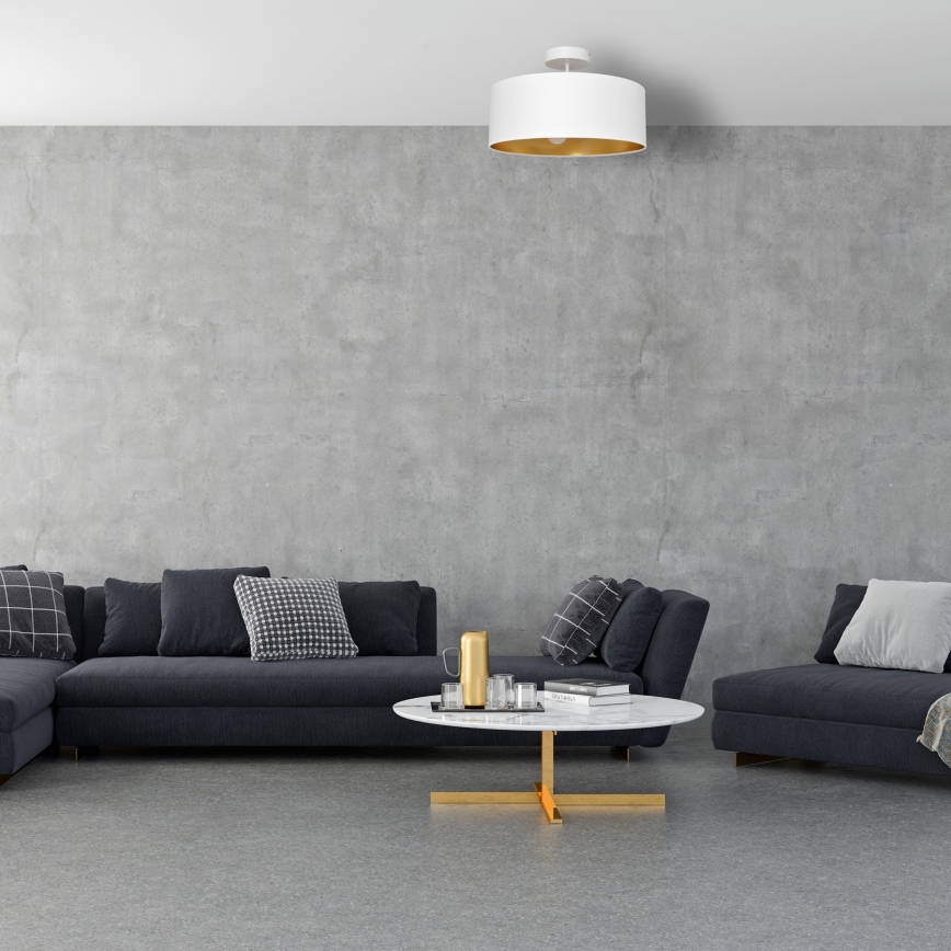 Żyrandol ALBA 3xE27/15W/230V biały/złoty