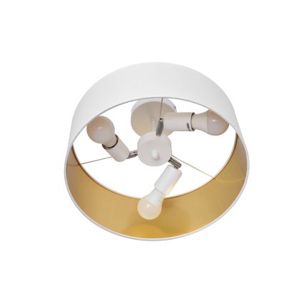Żyrandol ALBA 3xE27/15W/230V biały/złoty