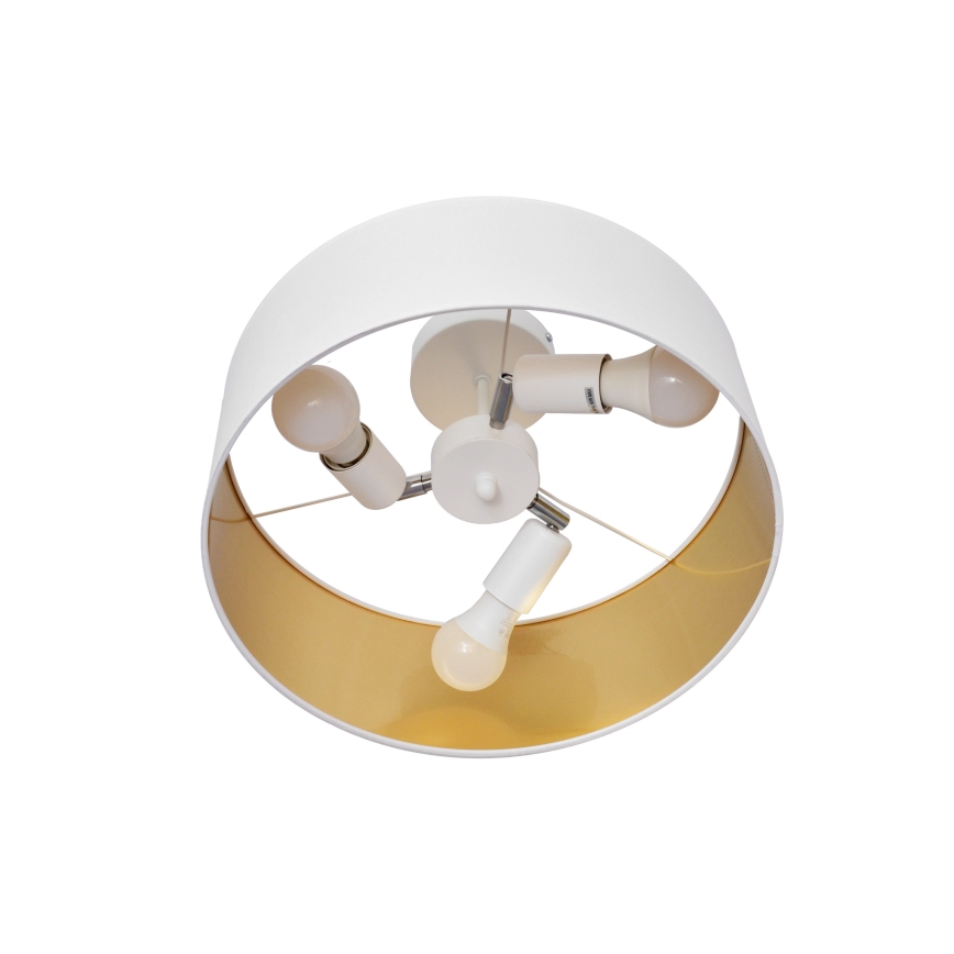 Żyrandol ALBA 3xE27/15W/230V biały/złoty
