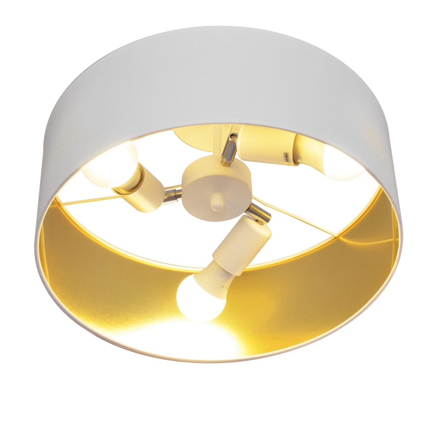 Żyrandol ALBA 3xE27/15W/230V biały/złoty
