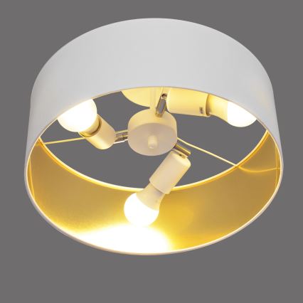Żyrandol ALBA 3xE27/15W/230V biały/złoty