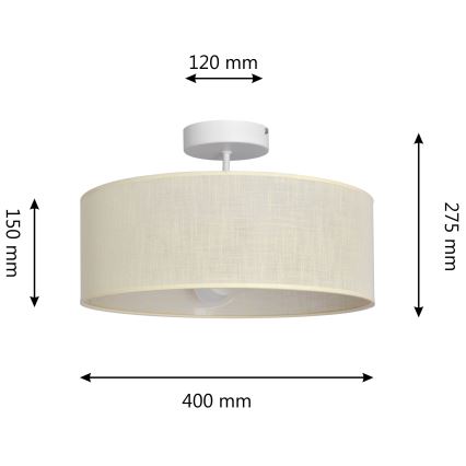 Żyrandol ALBA 3xE27/15W/230V kremowy