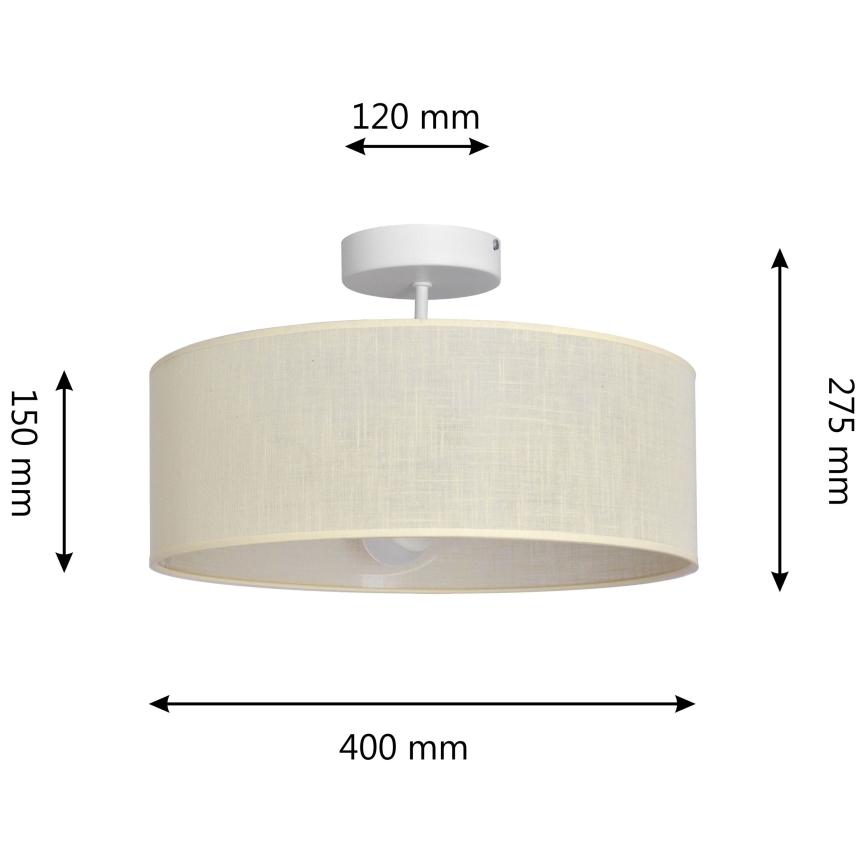 Żyrandol ALBA 3xE27/15W/230V kremowy