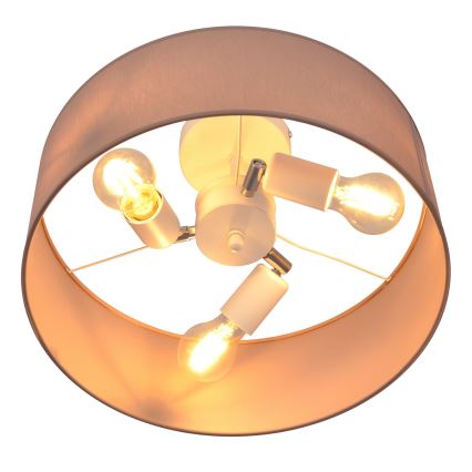 Żyrandol ALBA 3xE27/15W/230V różowy