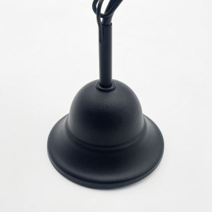 Żyrandol ANTON na łańcuchu 3xE14/15W/230V czarny