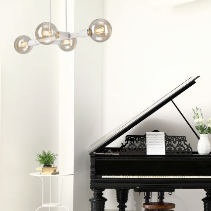 Żyrandol ASTRID 4xE27/60W/230V biały