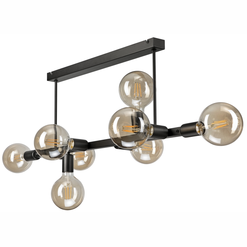 Żyrandol ASTRID 8xE27/60W/230V czarny