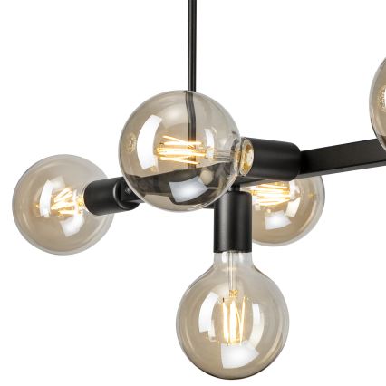 Żyrandol ASTRID 8xE27/60W/230V czarny