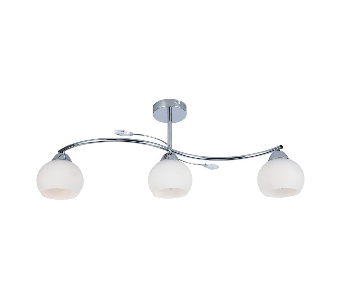 Żyrandol CONNOR 3xE27/15W/230V chrom błyszczący/biały