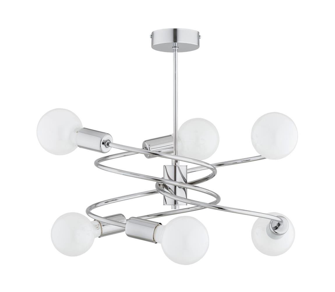Żyrandol DISCO 6xE27/60W/230V chrom błyszczący