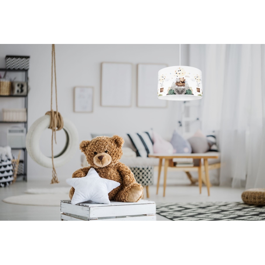 Żyrandol dziecięcy BEARS 1xE27/60W/230V