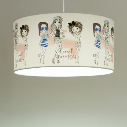 Żyrandol dziecięcy GIRLS VIBES 1xE27/60W/230V śr. 40 cm dla dziewczynek