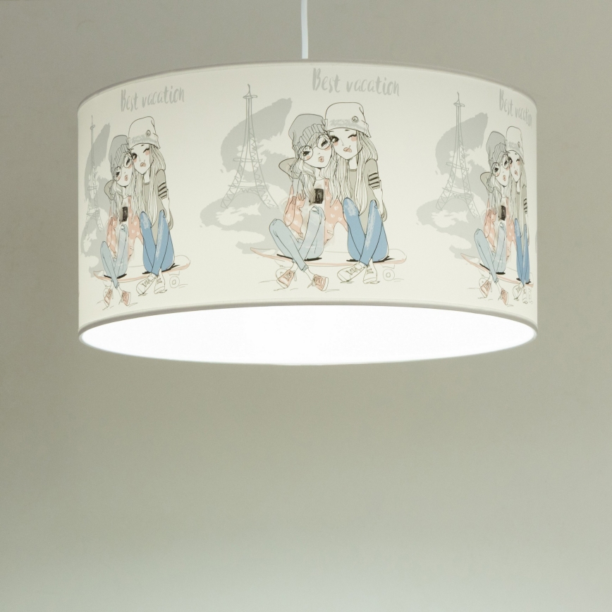 Żyrandol dziecięcy GIRLS VIBES 1xE27/60W/230V śr. 40 cm Paris