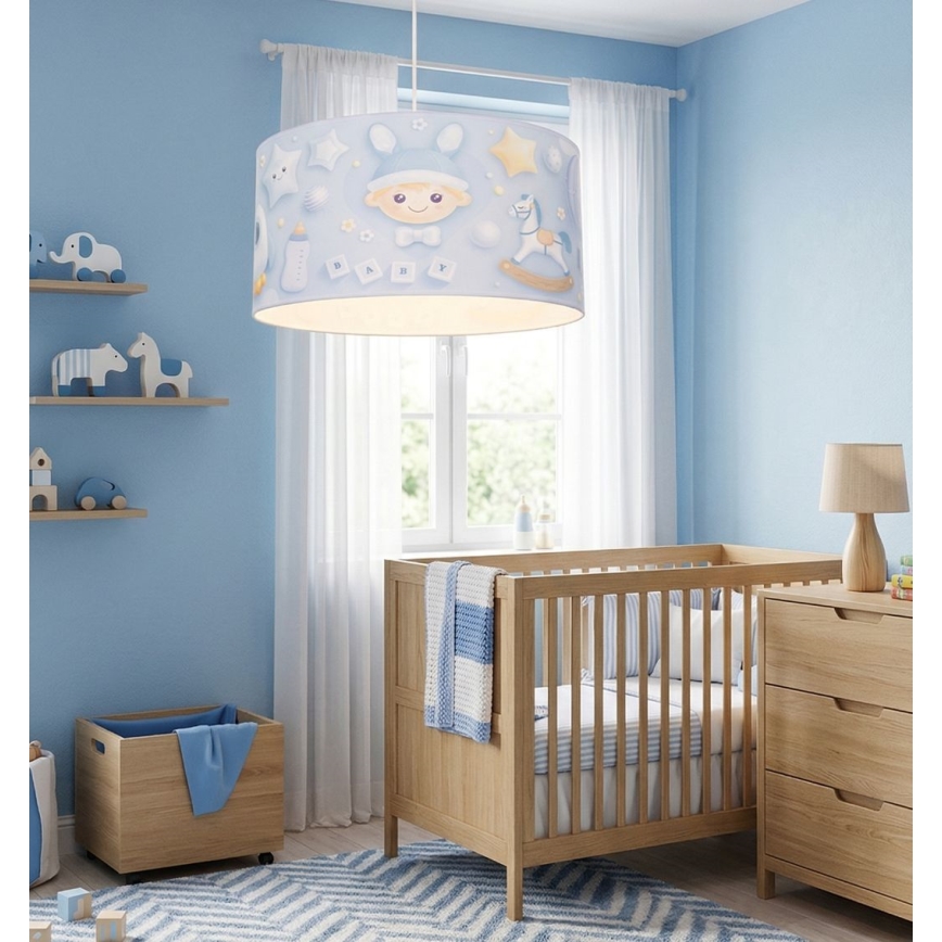 Żyrandol dziecięcy KIDS ROOM 1xE27/60W/230V śr. 40 cm kosmonauta