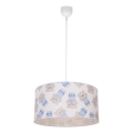 Żyrandol dziecięcy KIDS ROOM 1xE27/60W/230V śr. 40 cm miś