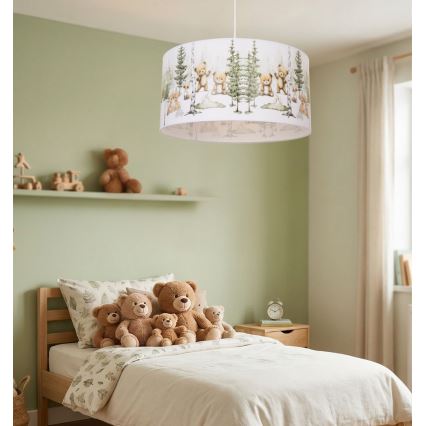Żyrandol dziecięcy KIDS ROOM 1xE27/60W/230V śr. 40 cm zwierzątka