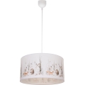 Żyrandol dziecięcy KIDS ROOM 1xE27/60W/230V, średnica 40 cm, motyw zwierzątek