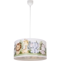 Żyrandol dziecięcy KIDS ROOM 1xE27/60W/230V Ø 40 cm dżungla