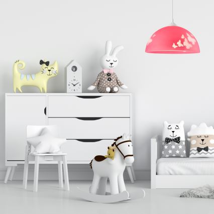 Żyrandol dziecięcy na lince 1xE27/60W/230V