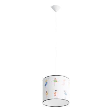 Żyrandol dziecięcy na lince FAIRY 1xE27/15W/230V śr. 30 cm wróżka