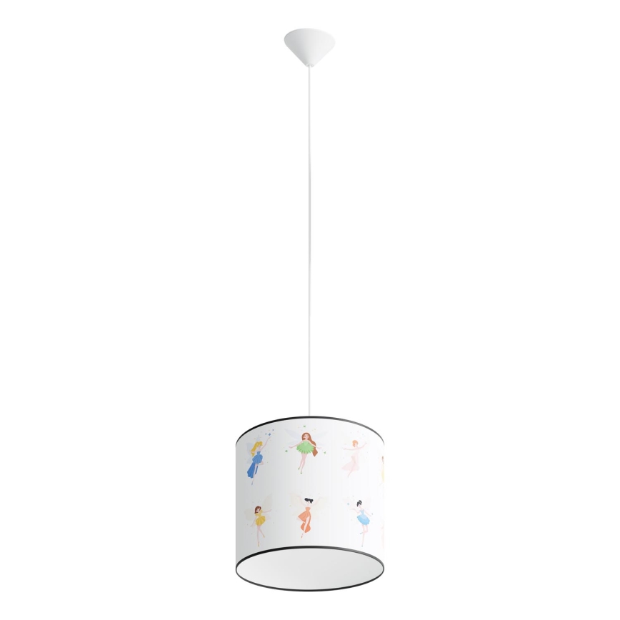 Żyrandol dziecięcy na lince FAIRY 1xE27/15W/230V śr. 30 cm wróżka