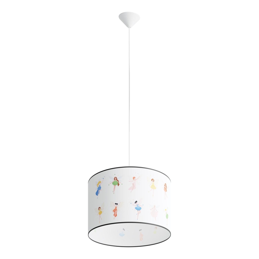 Żyrandol dziecięcy na lince FAIRY 1xE27/15W/230V śr. 40 cm wróżka
