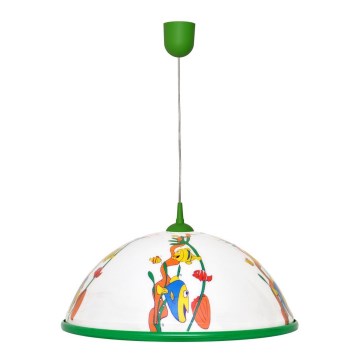 Żyrandol dziecięcy na lince FISH 1x27/15W/230V