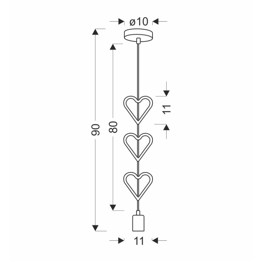 Żyrandol dziecięcy na lince HETS 1xE27/20W/230V niebieski/biały