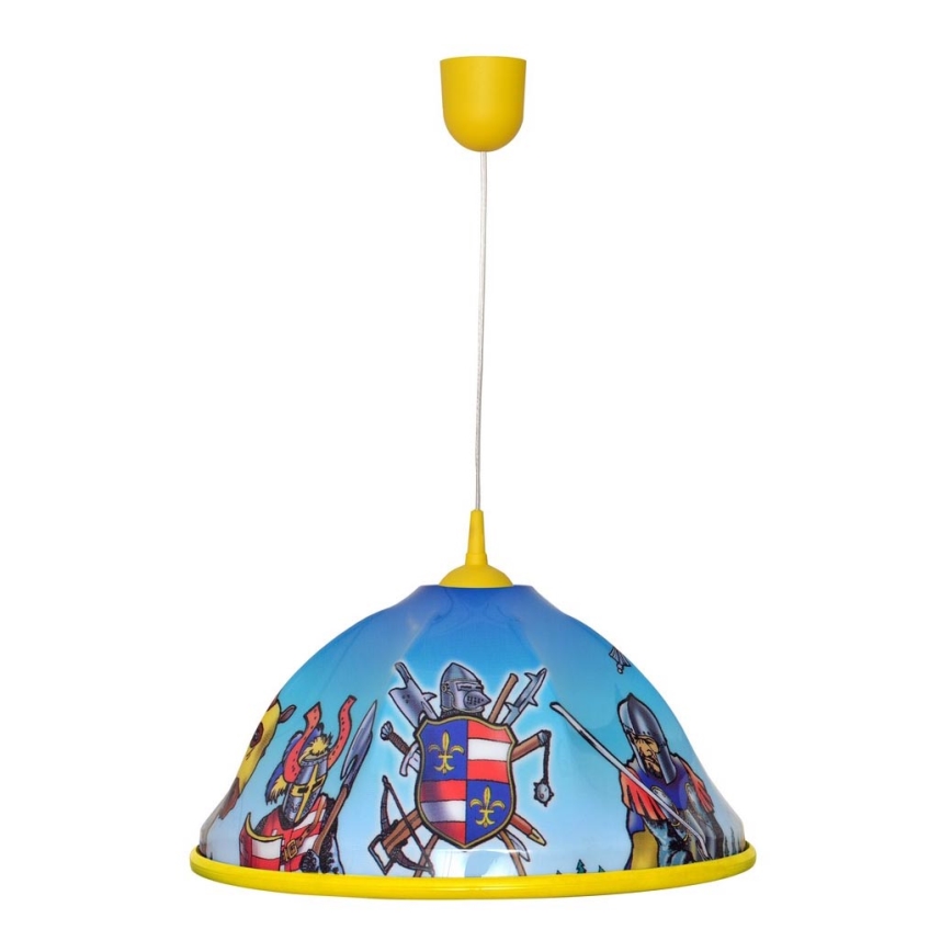 Żyrandol dziecięcy na lince KNIGHT 1xE27/15W/230V