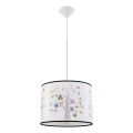 Żyrandol dziecięcy na lince OWLS 1xE27/15W/230V śr. 40 cm sowy