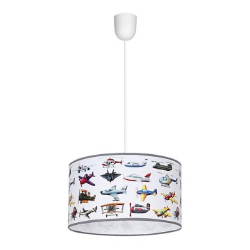 Żyrandol dziecięcy na lince PLANES 1xE27/60W/230V