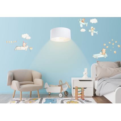 Żyrandol dziecięcy na lince SWEET DREAMS 1xE27/60W/230V śr. 30 cm